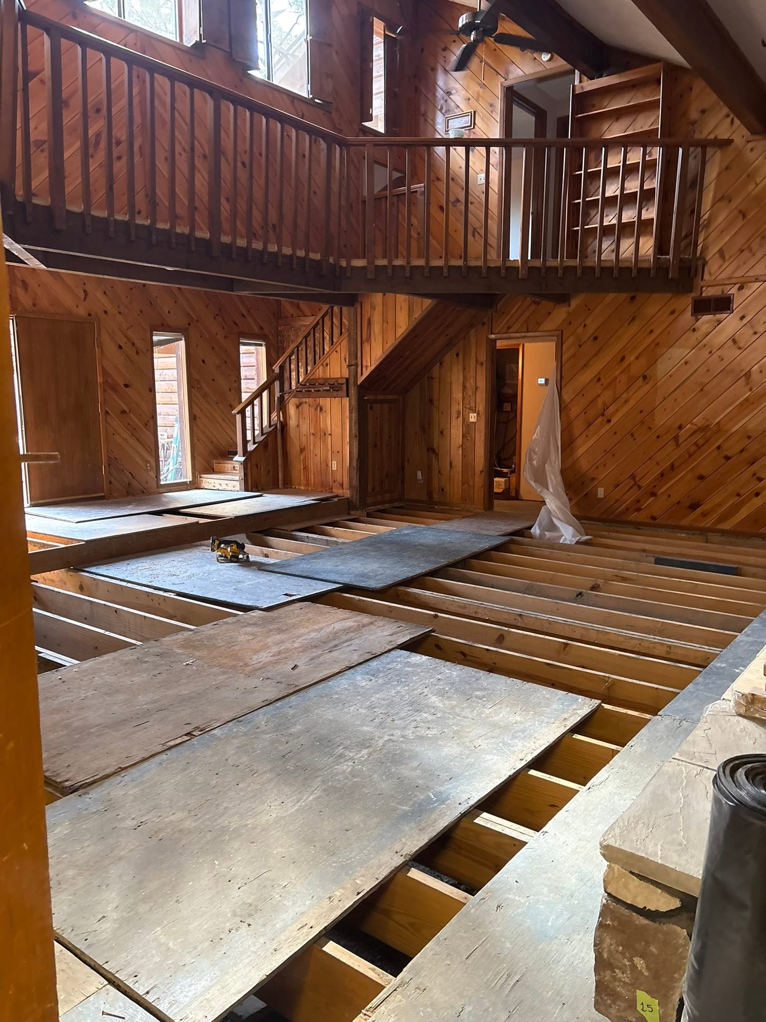 Interior structural work in progress